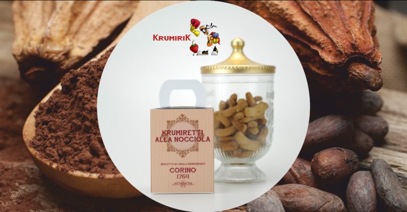  krumireria corino - promozione vendita online krumiri al gusto nocciola scatola da 300 grammi