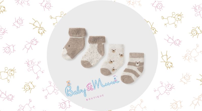   Baby Mum Boutique - offerta vendita online calze corte neonato Mayoral Design stampato